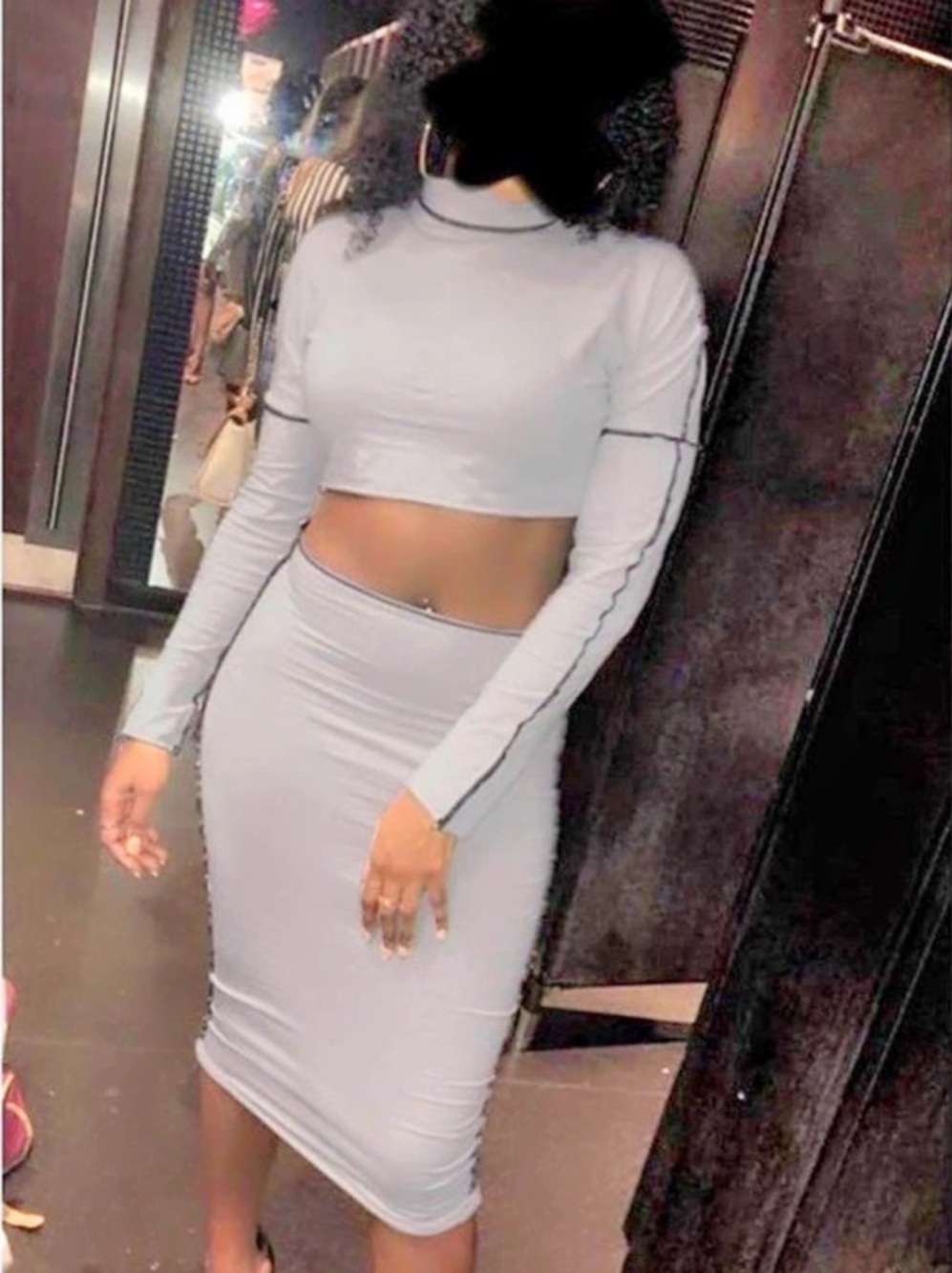 Midi bodycon set